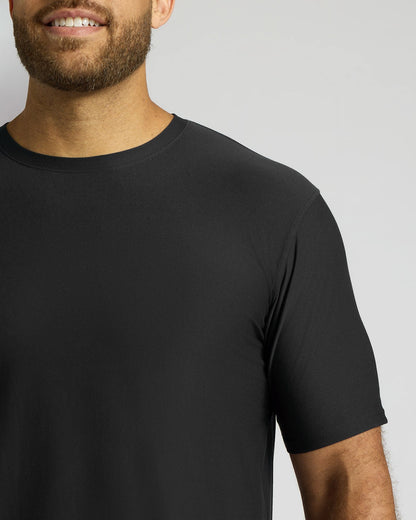 Black Tall Active Curved Hem Crew
