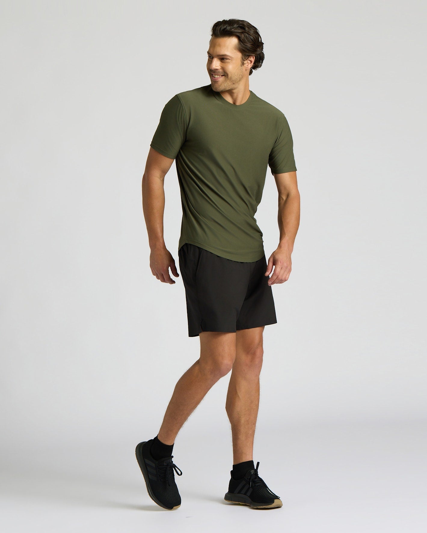 Active Curved Hem Crew 3-Pack
