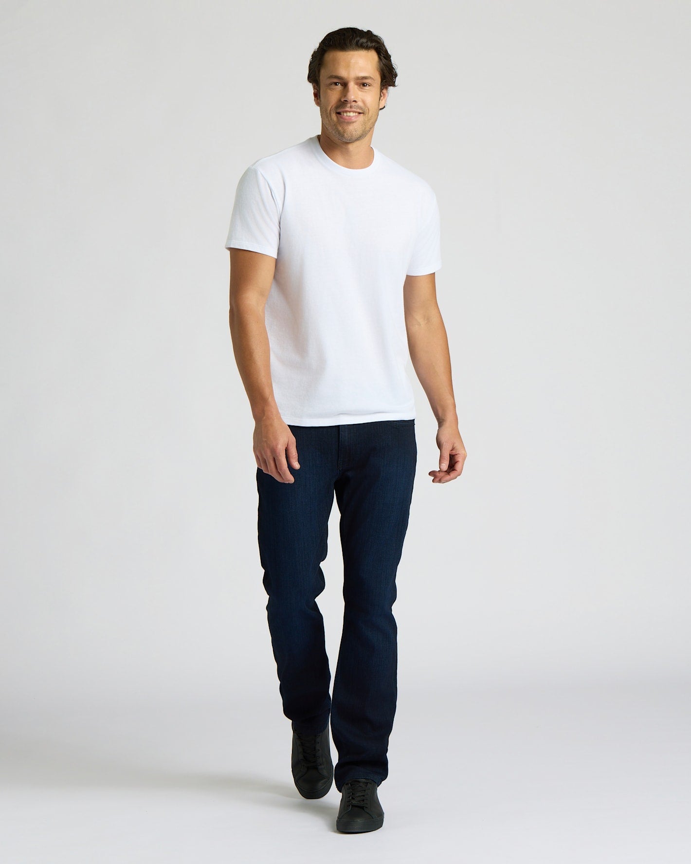Black & White Short Classic Crew Neck 6-Pack