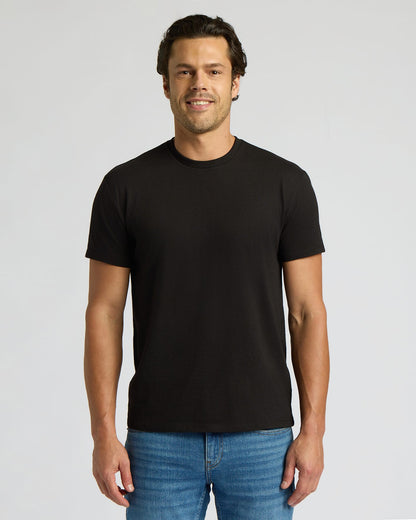 Black Short Classic Crew Neck