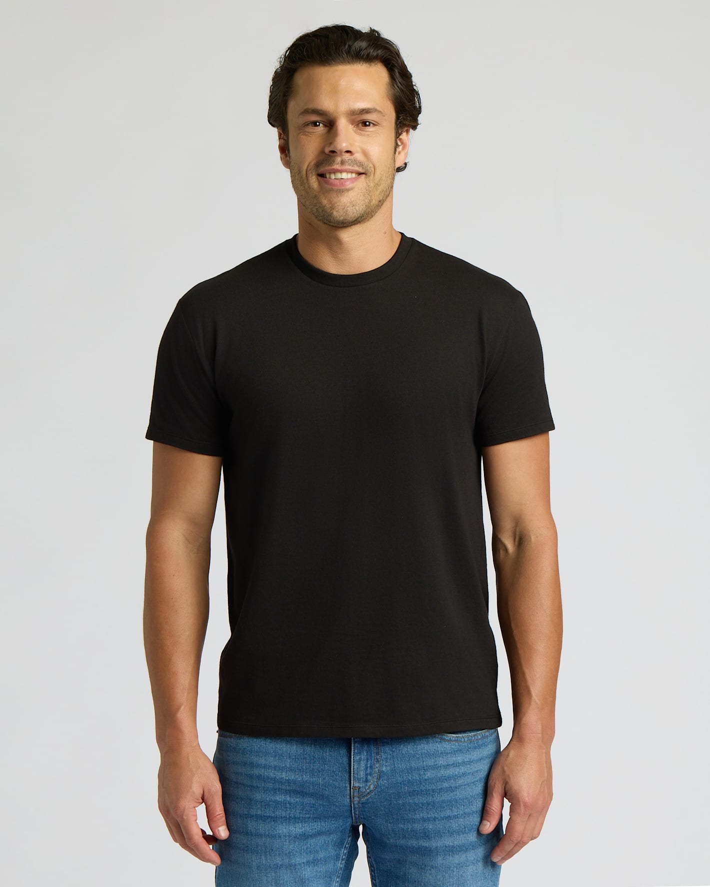 All Black Short Classic Crew Neck 3-Pack