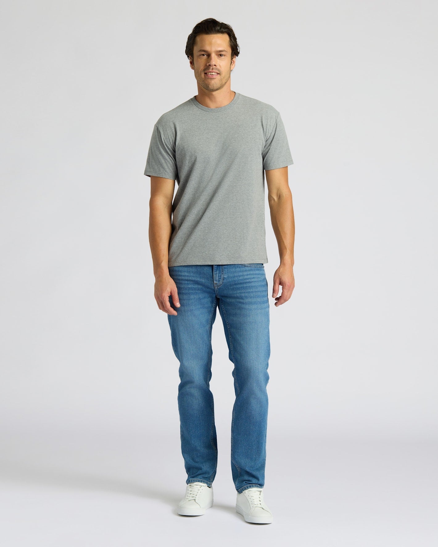 Heather Gray Short Classic Crew Neck