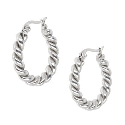 Twist and Shout Hoop Earrings