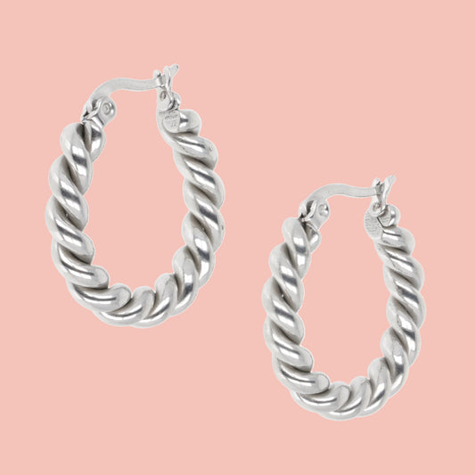 Twist and Shout Hoop Earrings
