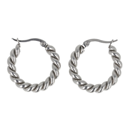 Twist and Shout Hoop Earrings
