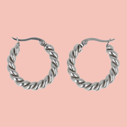 Twist and Shout Hoop Earrings