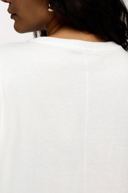 Soft Cotton Muscle Tee | White