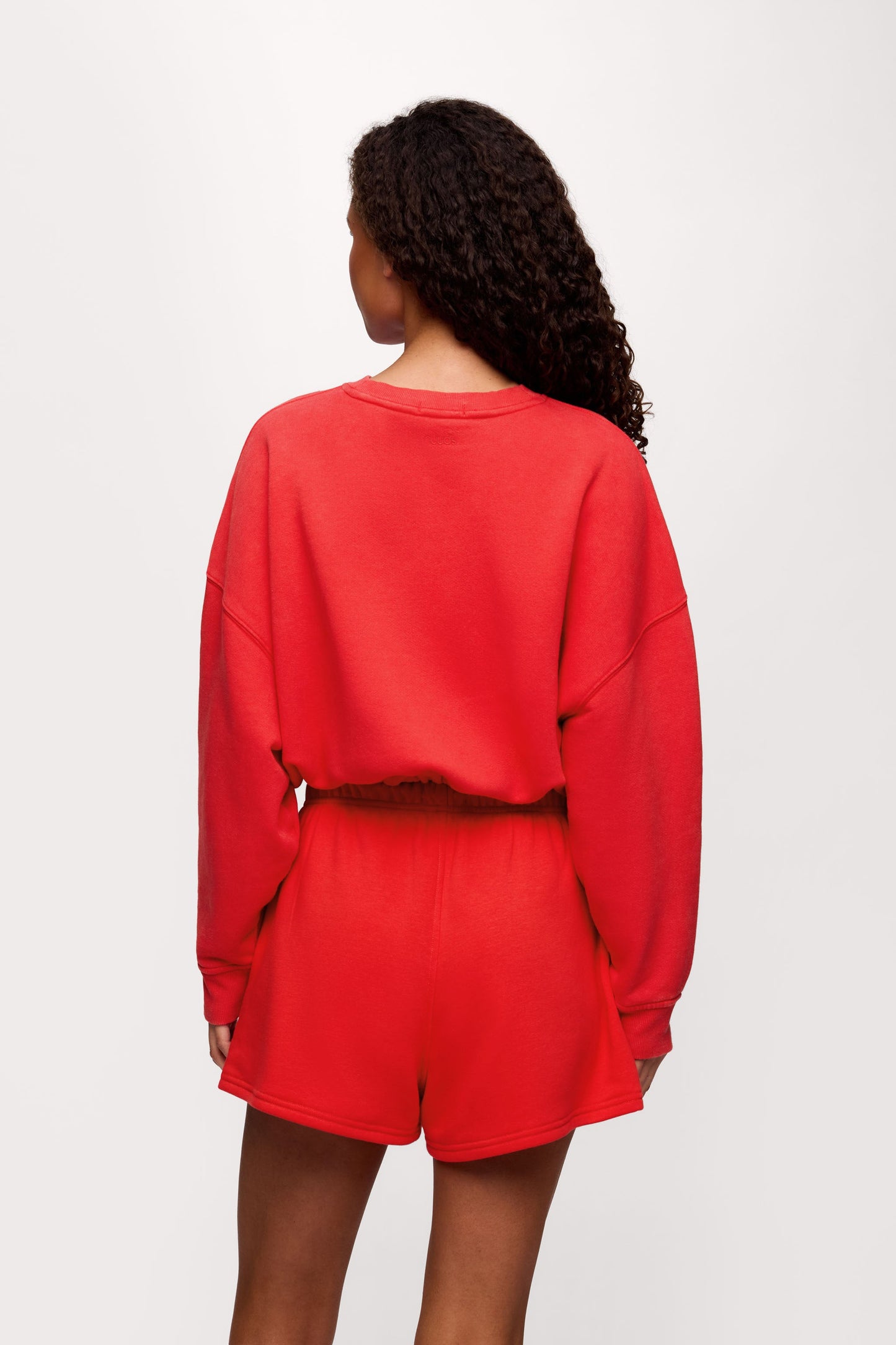 Vintage Fleece Cinch Waist Sweatshirt | Hibiscus