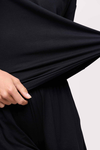V-Neck Pajama Tee | Black