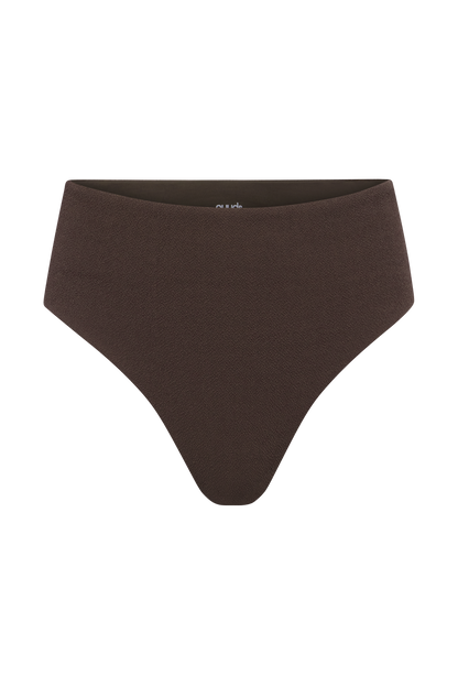High Waist Bikini Bottom | Crispy Espresso