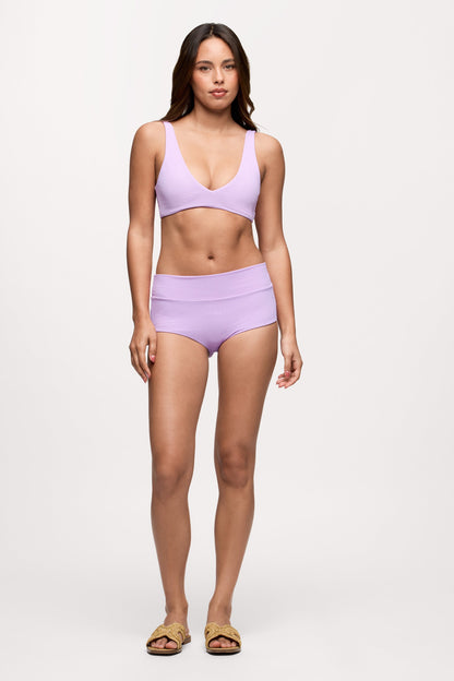 Plunge Bikini Top | Crispy Orchid