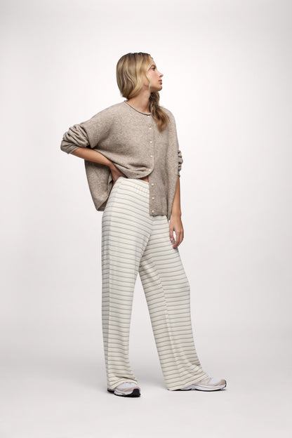 Boyfriend Stripe Pant | Cocoa Sky Stripe