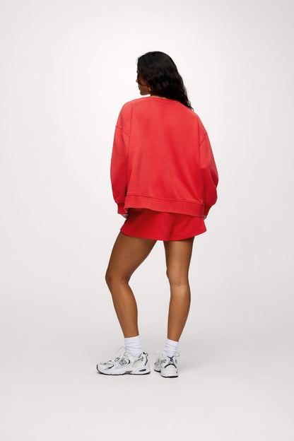 French Terry Classic Crewneck | Cayenne