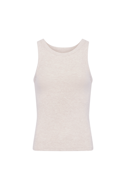 Slinky Rib Tank | Heather Fog