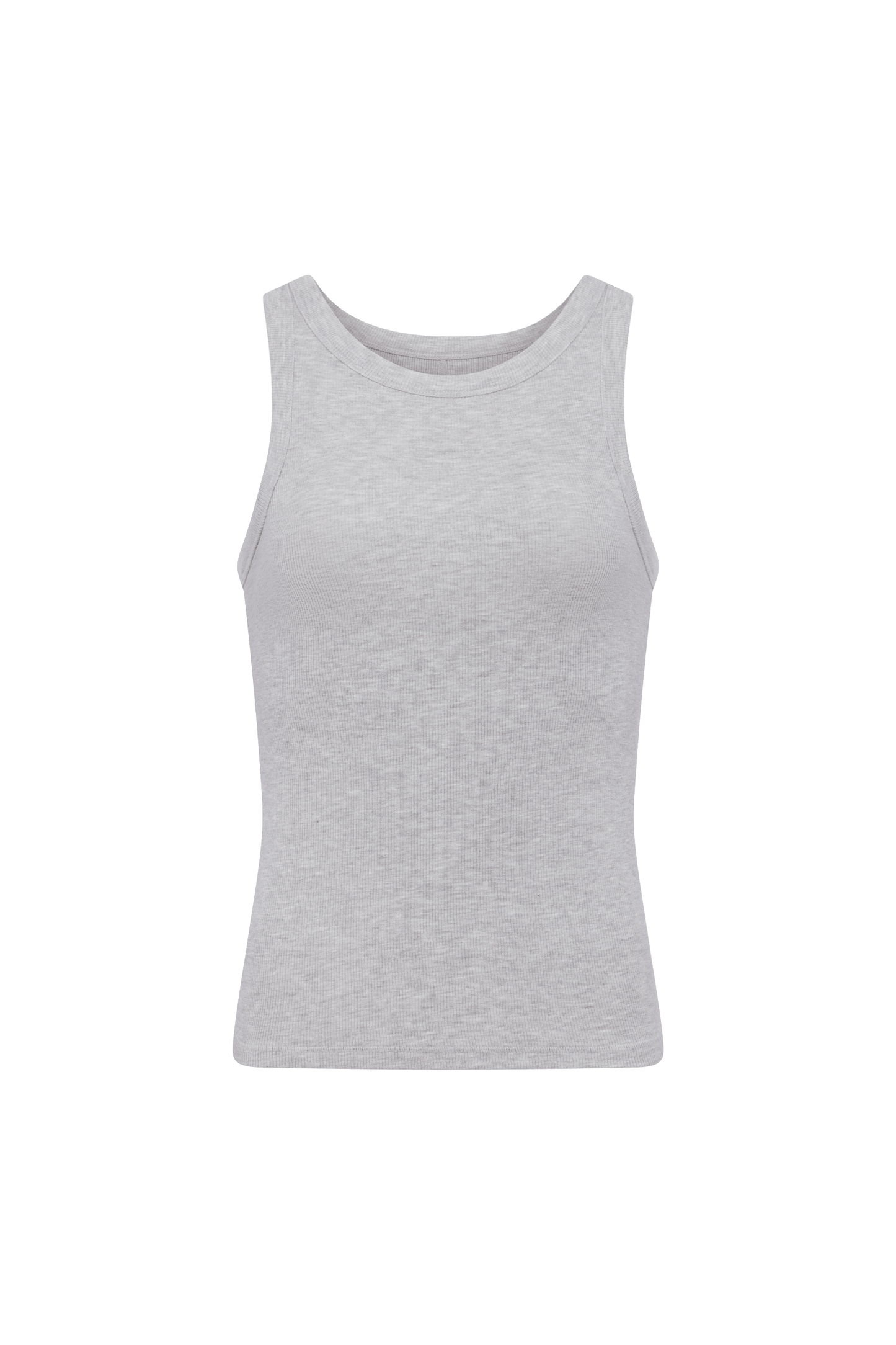 Slinky Rib Tank | Heather Grey