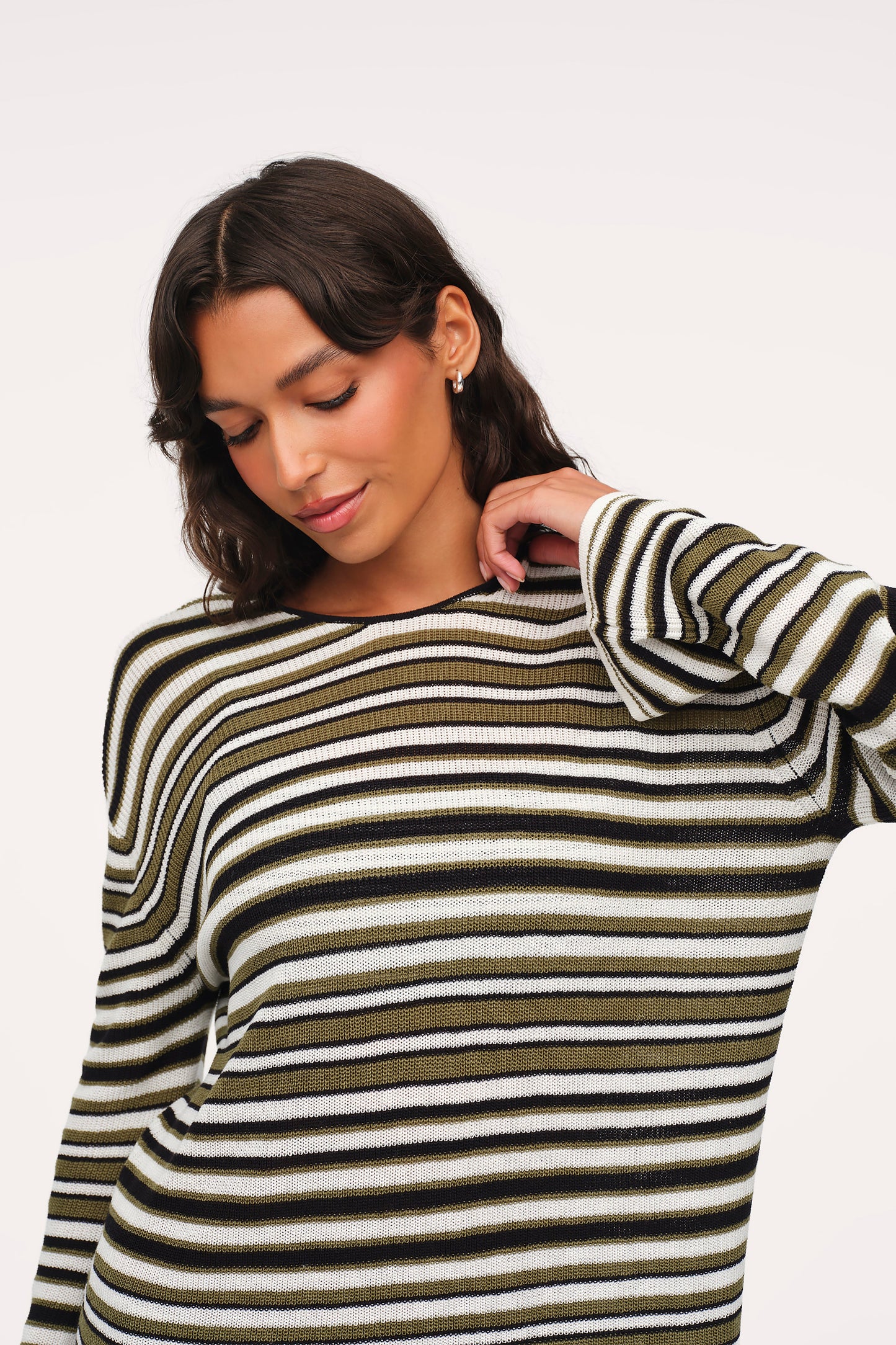 Coastal Cover Up | Olive Stripe
