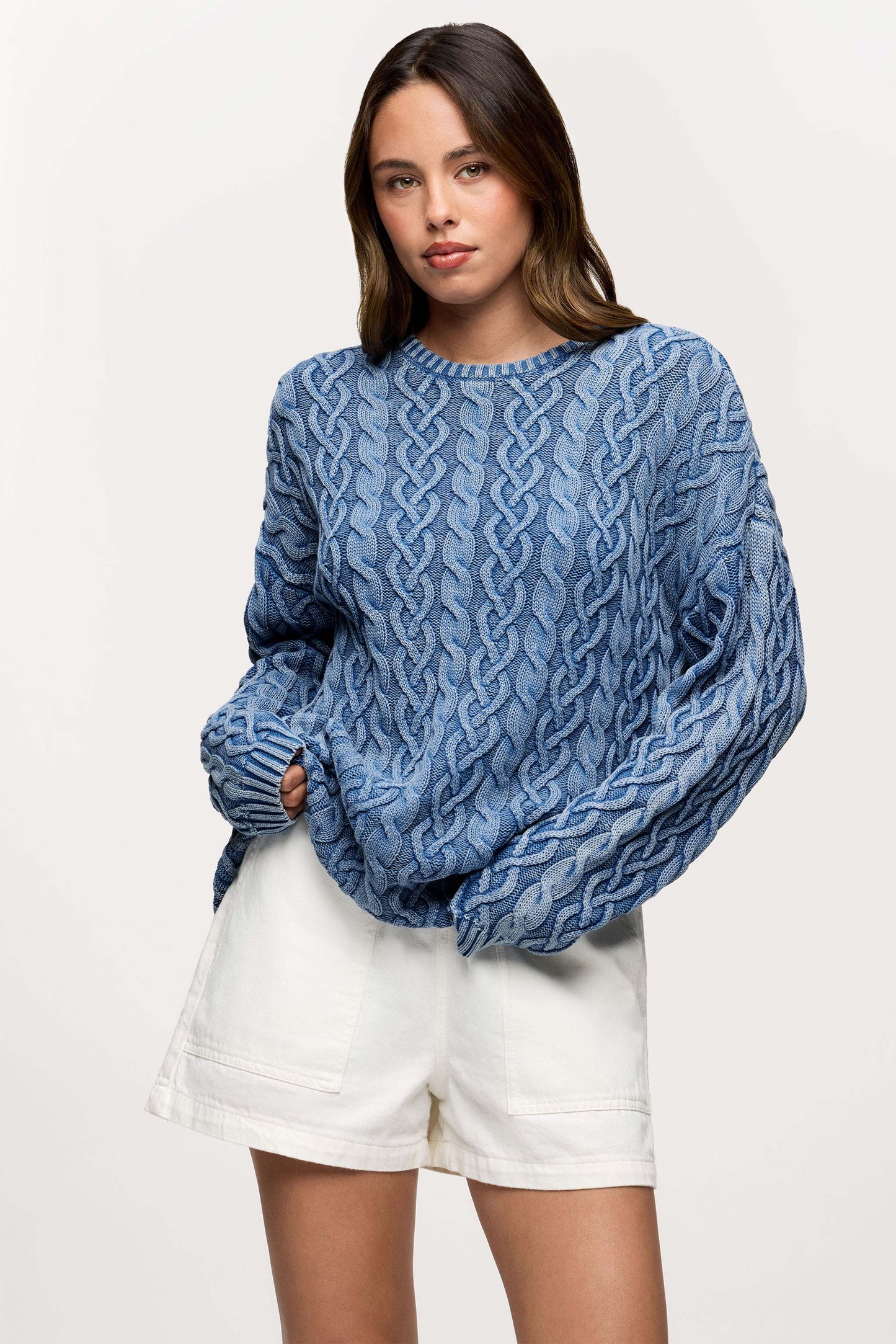 Lightweight Cable Sweater
