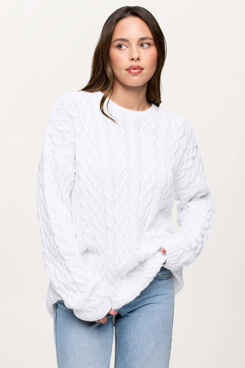 Lightweight Cable Sweater