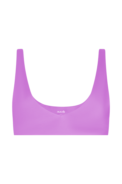 Plunge Bikini Top | Smooth Wisteria