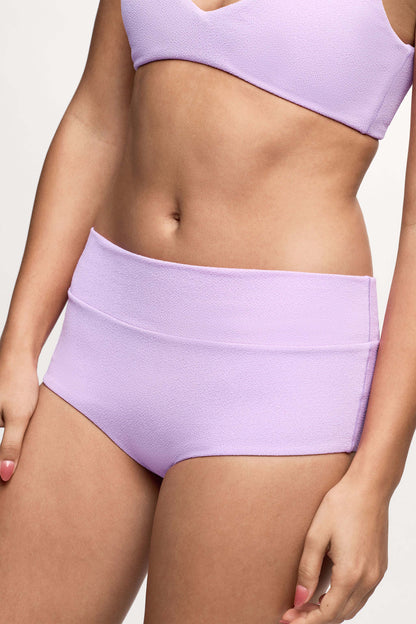 Boy Short Bikini Bottom | Crispy Orchid