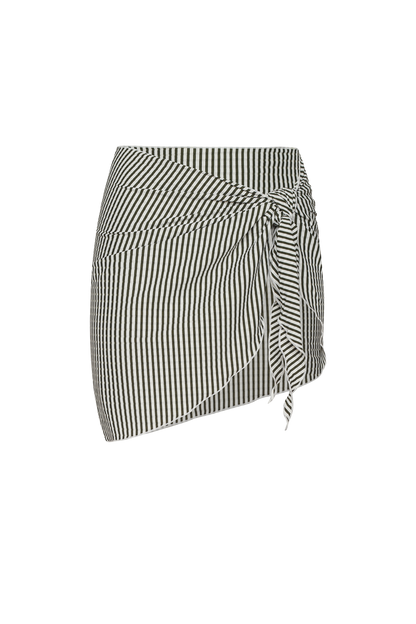 Swim Sarong | Olive Stripe