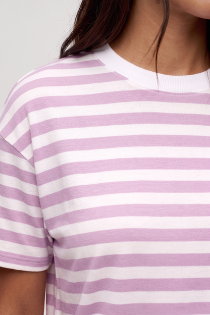 Seaside Short Sleeve | Orchid Stripe