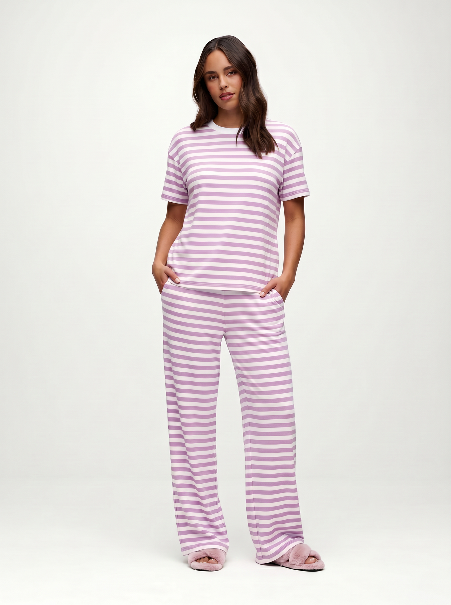 Seaside Short Sleeve | Orchid Stripe
