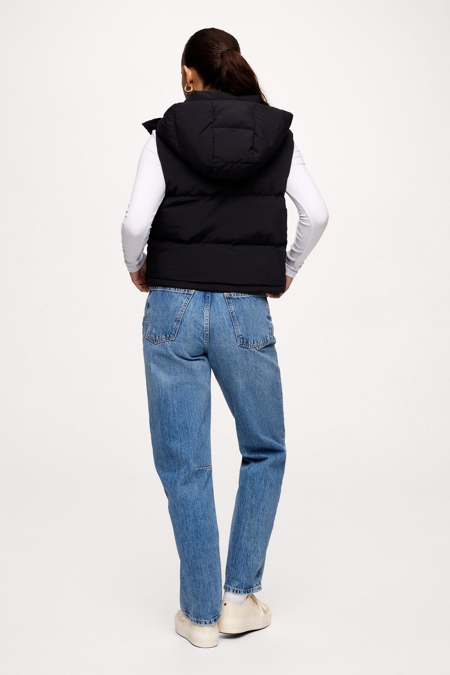 Peak Puffer Vest | Black