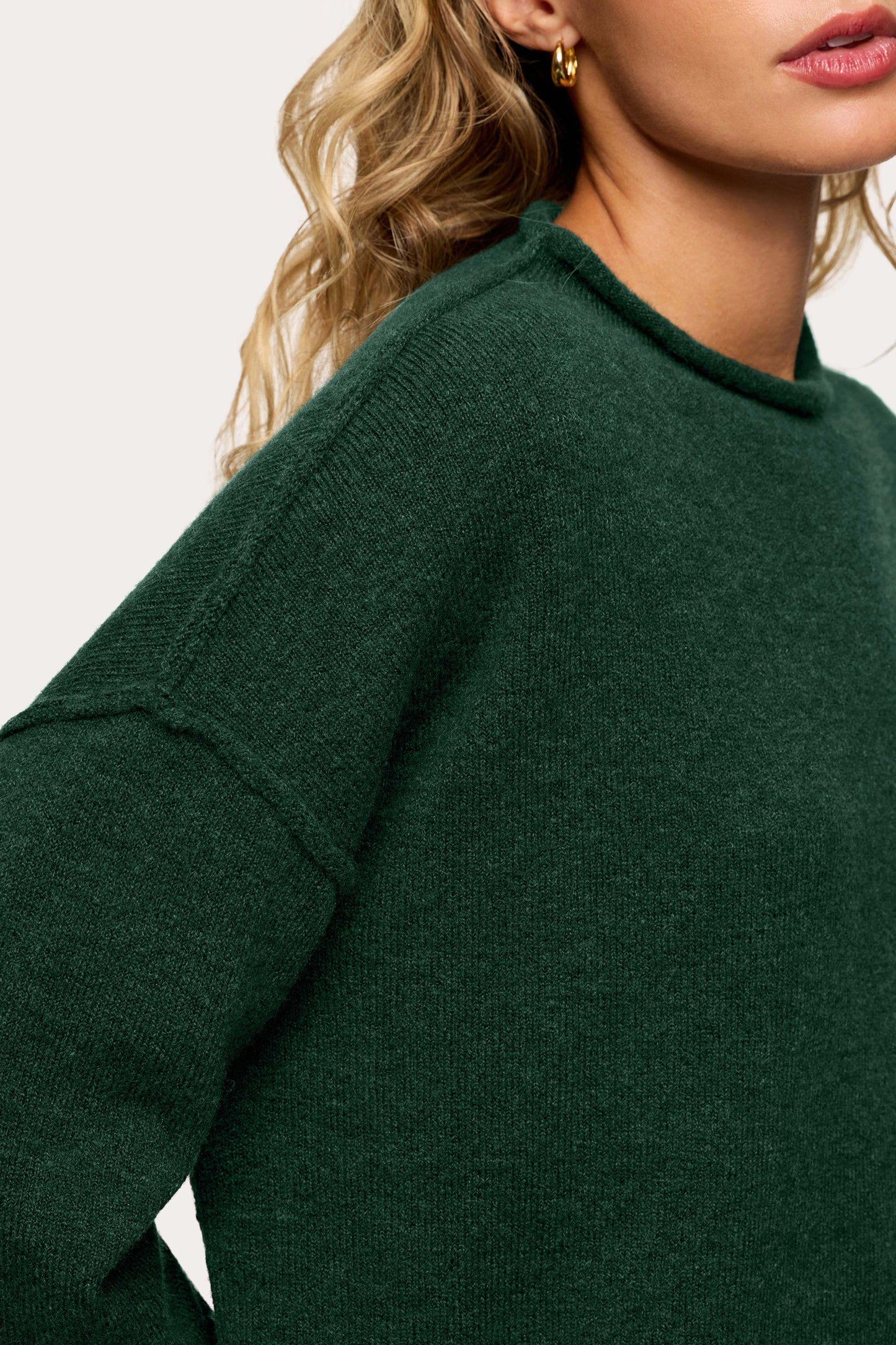 Cozy Knit Mockneck Sweater | Hunter