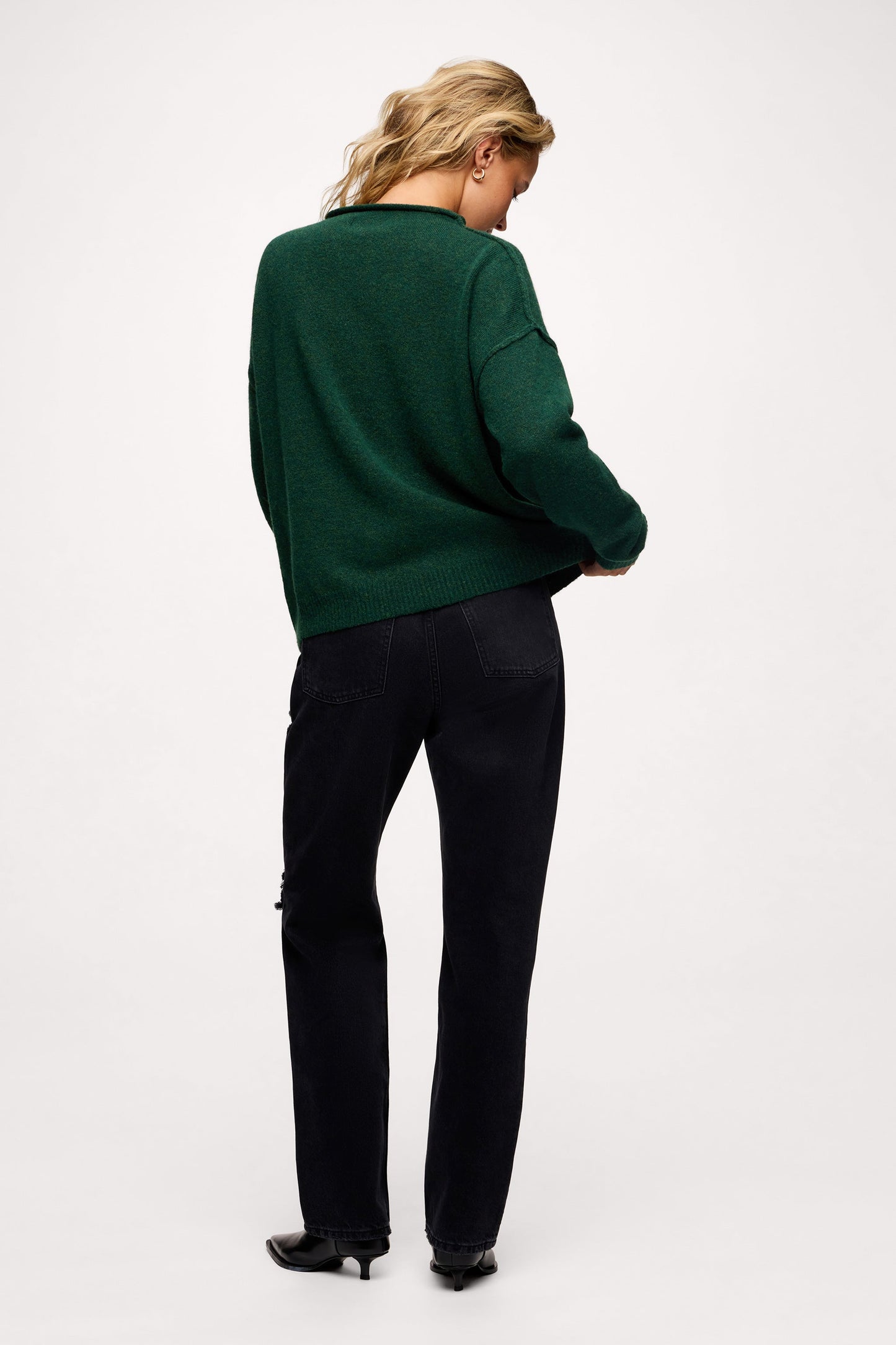 Cozy Knit Mockneck Sweater | Hunter