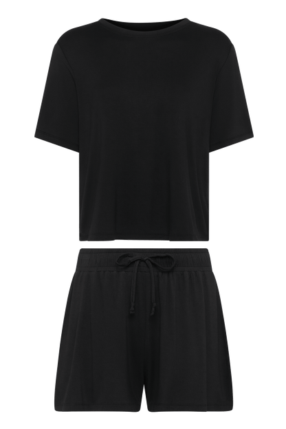 Pajama Short Set | Black