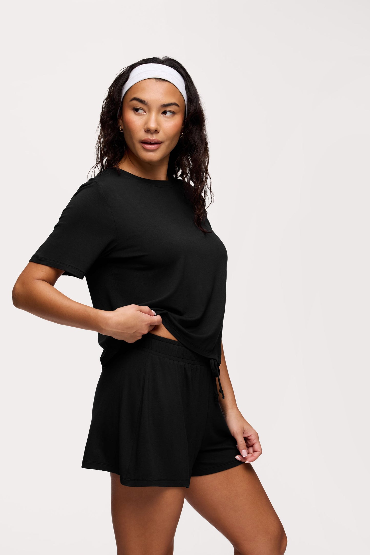 Pajama Short Set | Black
