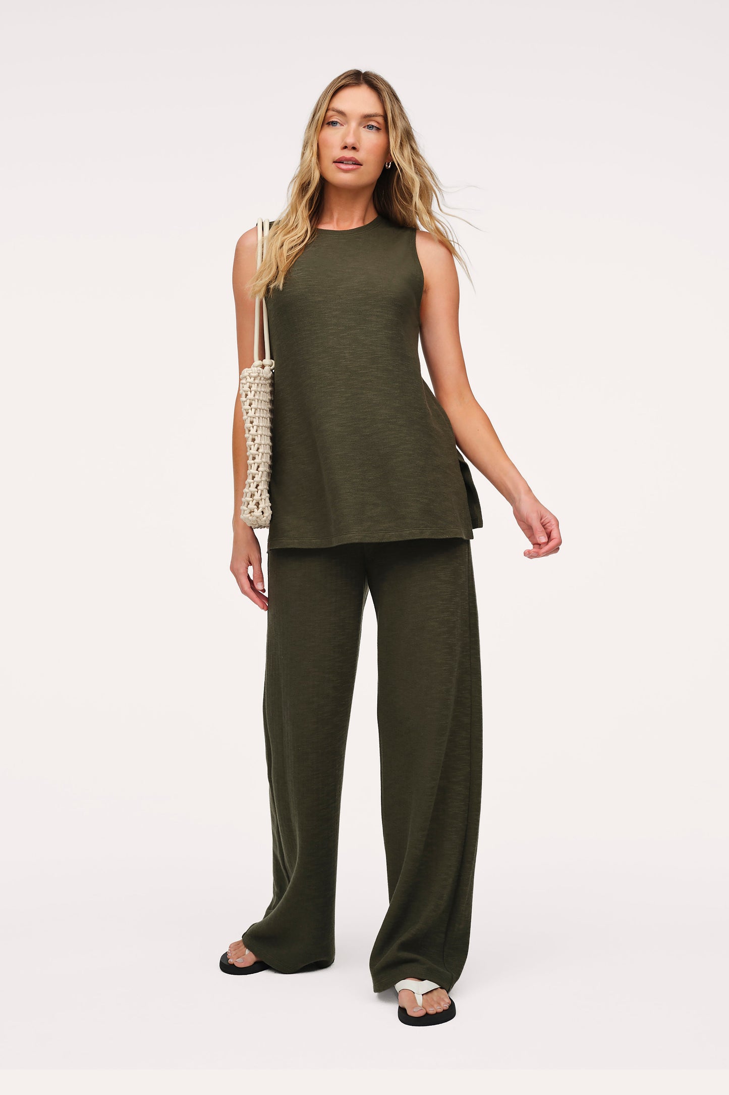 Resort Pant Set | Darkest Olive