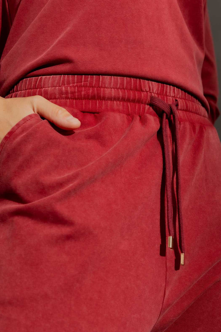 Burgundy Washed Lounge Pants