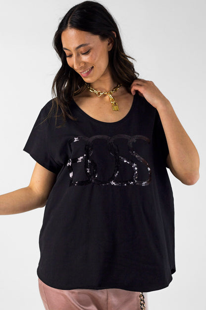 Black Boss Boyfriend T - Shirt