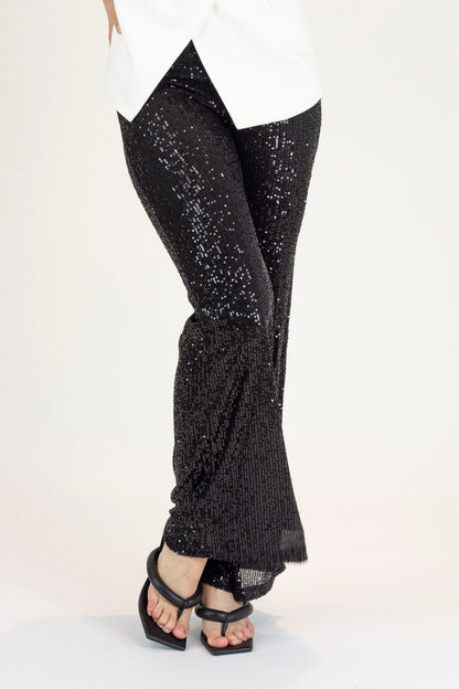 Black Sequin Flare - Final Sale