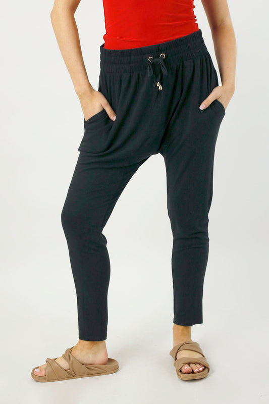 Black - Bamboo Slouch Pants