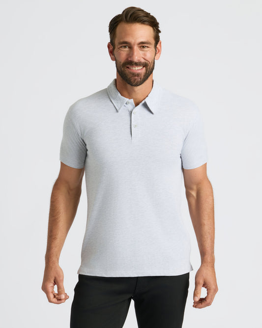 Light Heather Gray Classic Polo