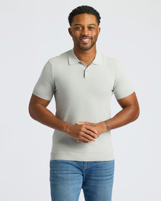 Heather Gray Dressy Polo