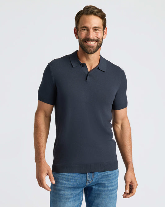 Navy Dressy Polo