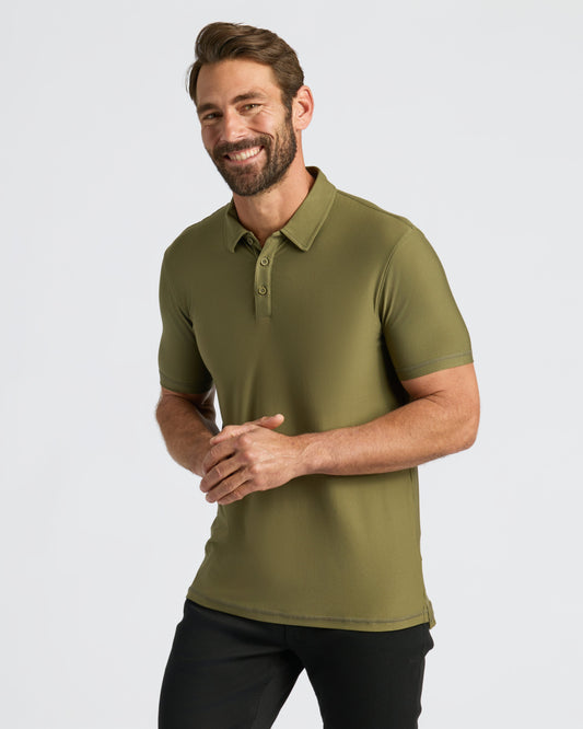 Military Green Active Polo 2.0