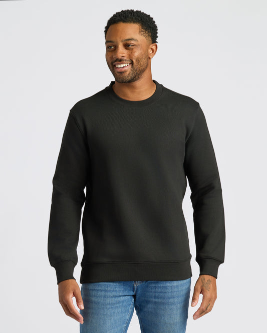 Black Fleece French Terry Pullover Crew Neck