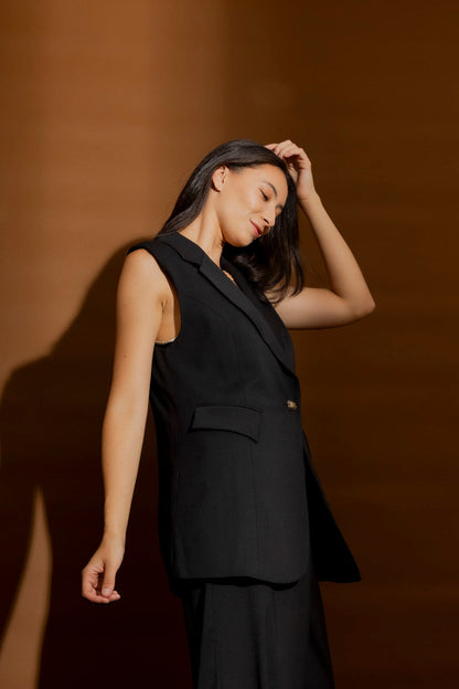 Black Sorrento Vest