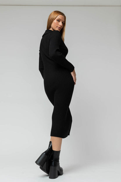 Black Knit Dress - SALE