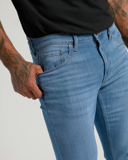 Medium Indigo Wash Slim Comfort Stretch Jeans