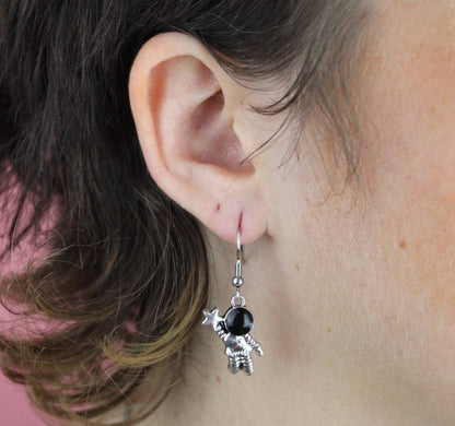 To Infinity Astronaut Earrings