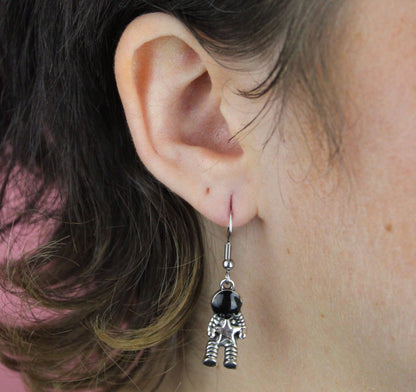 To Infinity Astronaut Earrings