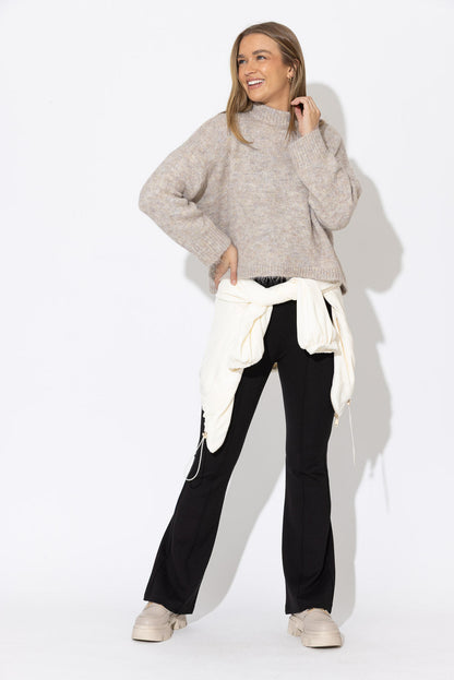 Black Ponte Pintuck Miracle Flare Pant