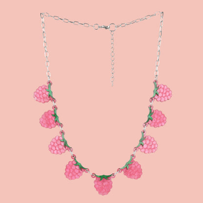 The Punnet Necklace - Raspberries
