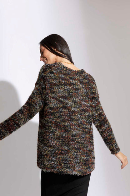 Black Speckle Pocket Cardi- SALE